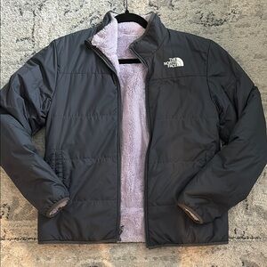 The North Face Gray reversible jacket